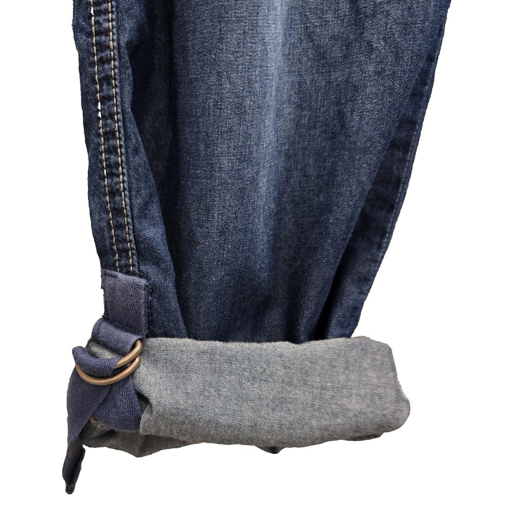 Calvin Klein Jeans Pants Women's 32/14 Blue Denim Jogger Drawstring Utility - Picture 7 of 10